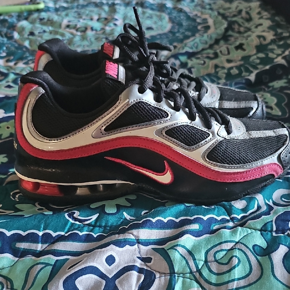 Womens Nike Black and Pink Air Max Sneakers